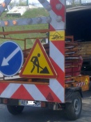 Прицеп для дорожных работ